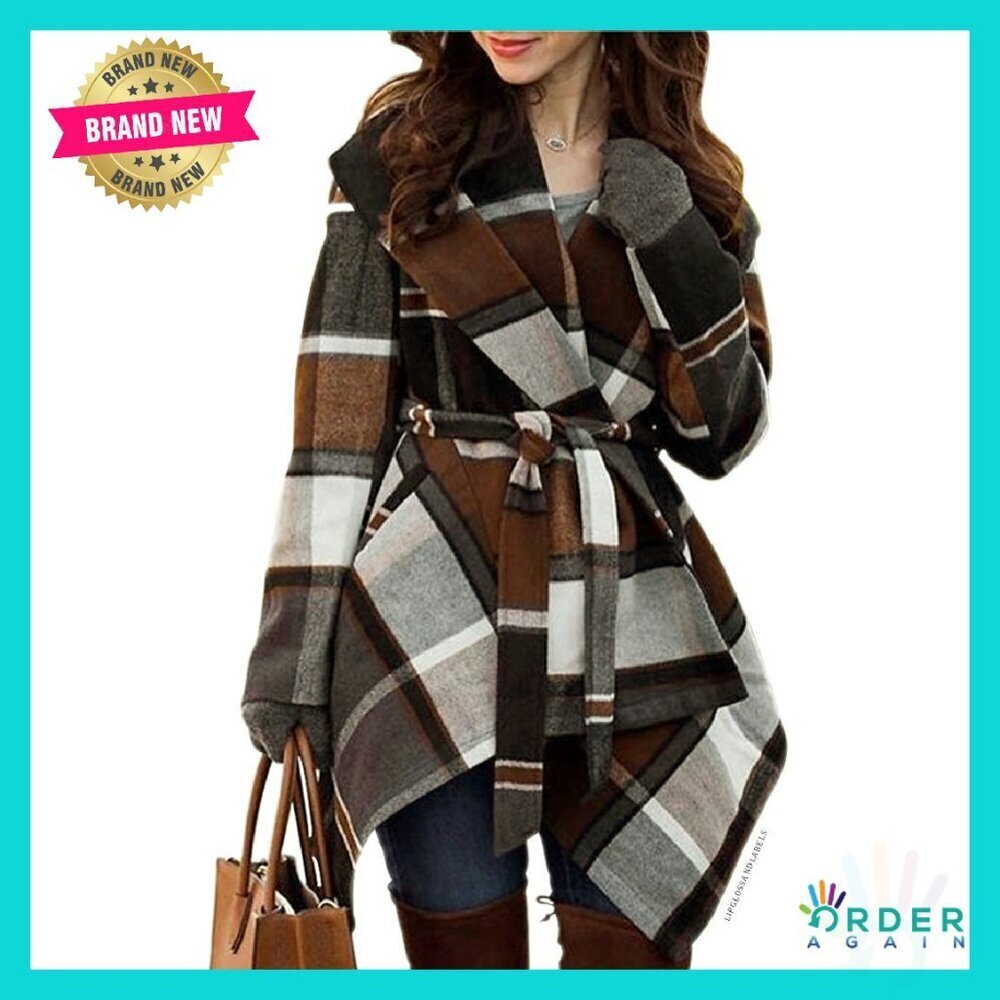 Wool Blend Coat Shawl Collar Asymmetric Hemline Classic Chic Elegant Oversized